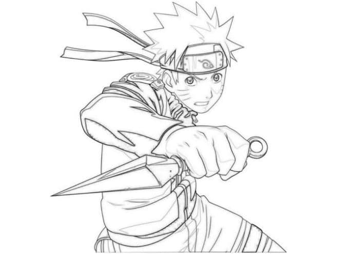 Coloring pictures of Naruto