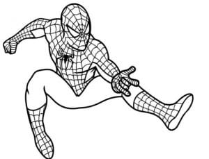 coloring spiderman pictures
