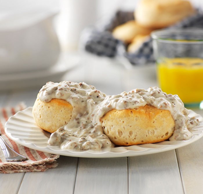 Biscuits And White Gravy