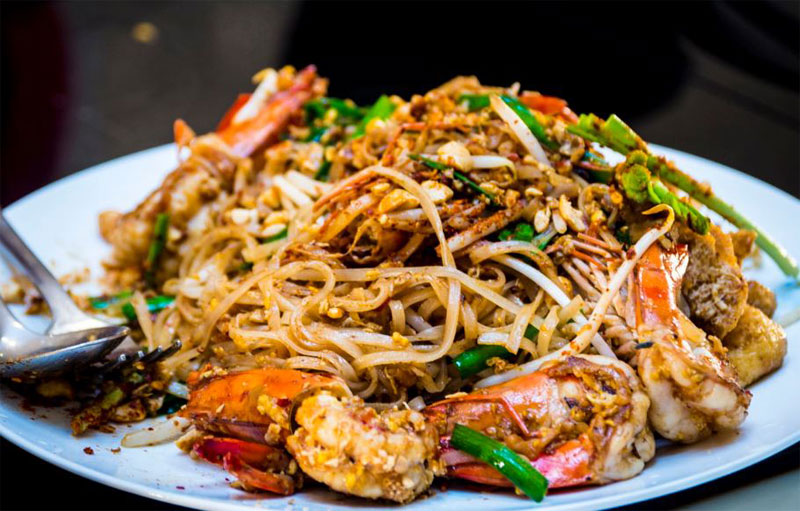 Pad Thai, one of street food in Thailand