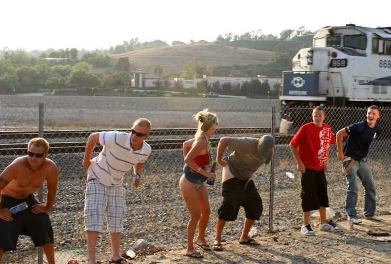 Mooning of The Amtrak: Laguna Niguel, California