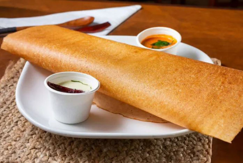 Dosa is a popular Indian food