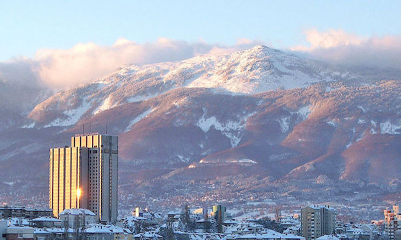 Vitosha Mountain, lnadmark in Sofia Bulgaria