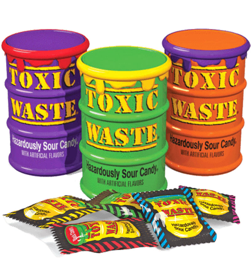 Most Sour Candy in the World, toxic waste